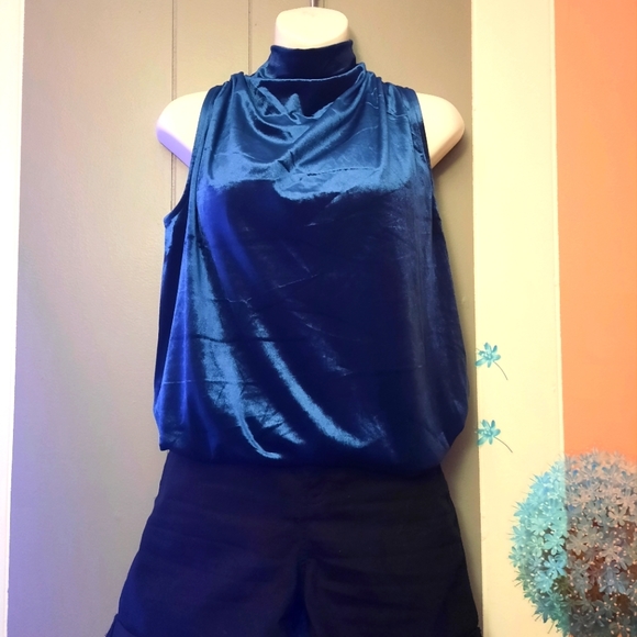 Velvet Sleeveless top - Picture 2 of 5